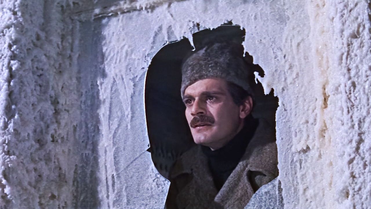 Omar Sharif in a scene from the film Dr Zhivago in 1965