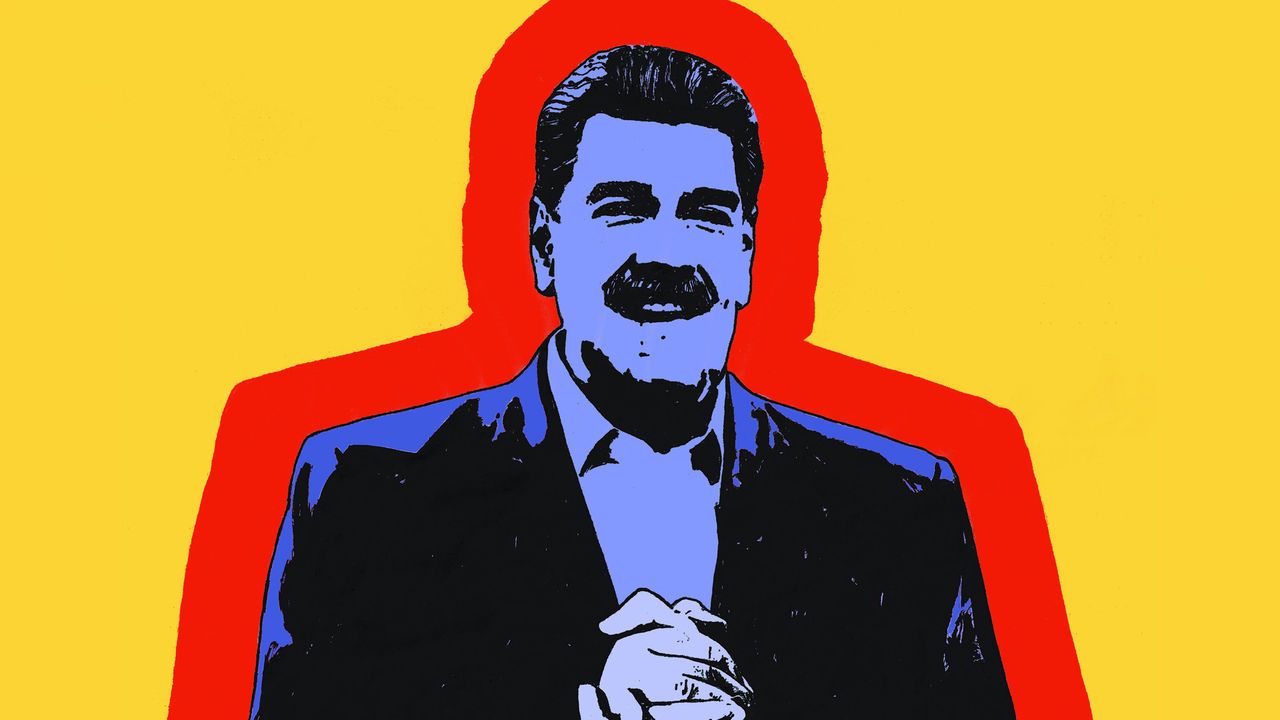 A happy Nicolás Maduro