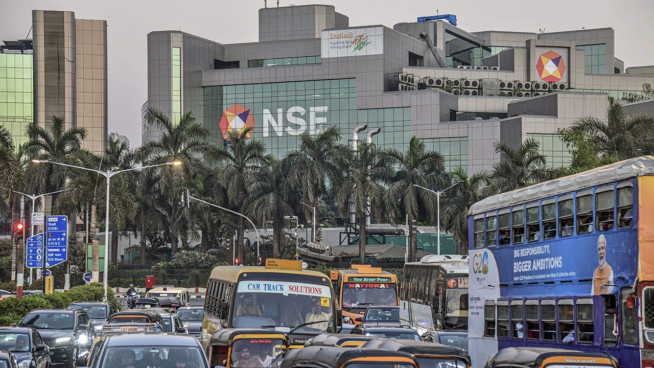 The National Stock Exchange building in Mumbai